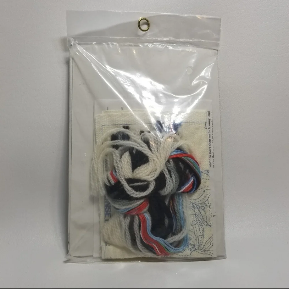 NIP Dalmation Crewel Embroidery Kit Puppies Jiffy Sunset Blue Butterflies Dogs